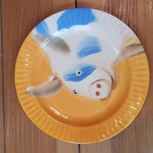 Anthropologie Holly Frean farm animal dessert/salad plate